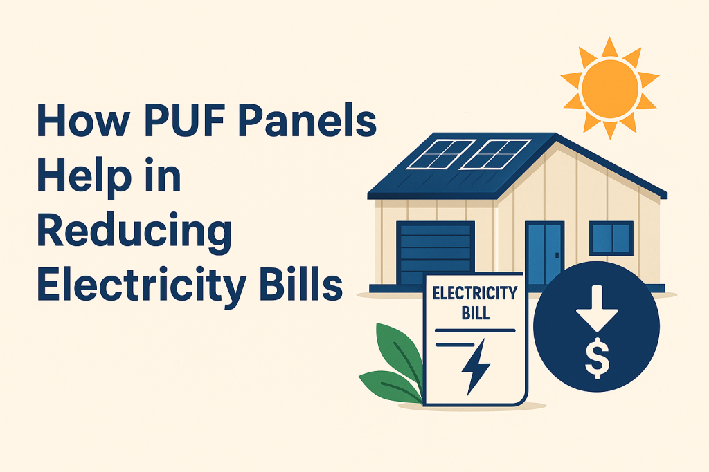 How PUF Panels Help in Reducing Electricity Bills