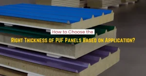 thickness of puf panel based on application