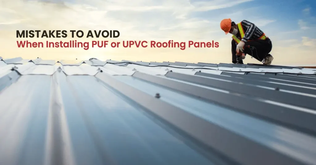 mistakes to avoid when installing puf or upvs roofing panels